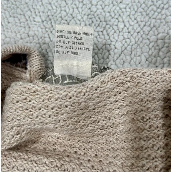 Cattivo Vintage Cotton/Ramie Knit Sweater Vest Grandpa Sweater Cottagecore Large - Picture 3 of 6